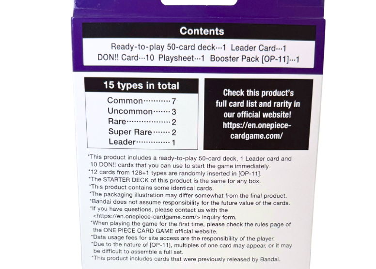 Purple/Black Monkey D. Luffy ST-26 Starter Deck