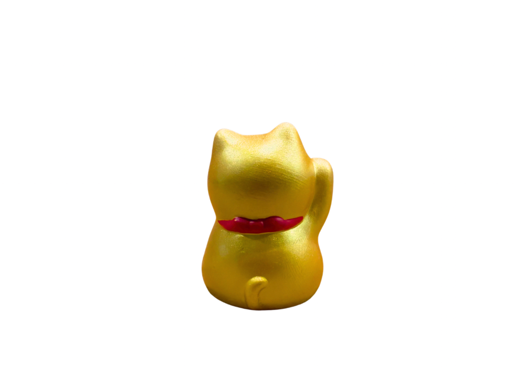 Mini Maneki Neko Lucky Cat – Japanese Ceramic Fortune Cat with Inside Fortune Slip